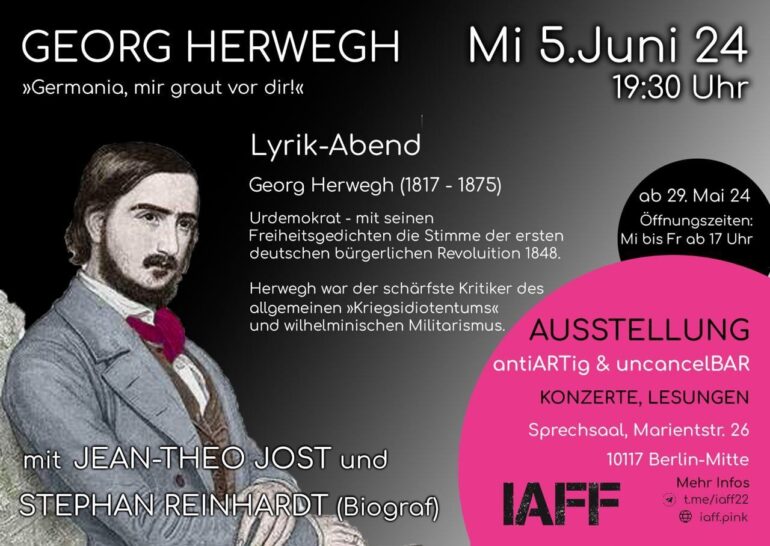 Georg Herwegh – Germania, mir graut vor dir!